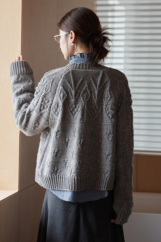 Vintage Crochet Knit Cardigan