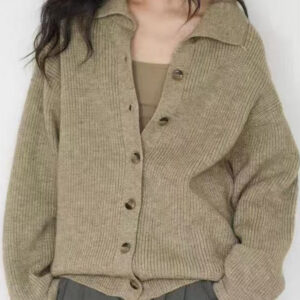 Oversized Turtleneck Cardigan