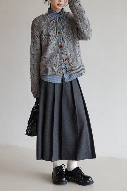 Vintage Crochet Knit Cardigan